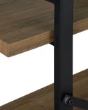 Regał 3 półki TIMBER 111 cm Ciemnobrązowy Lumarko!