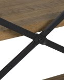 Regał 3 półki TIMBER 111 cm Ciemnobrązowy Lumarko!