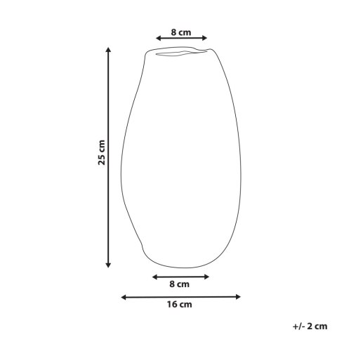 Wazon na kwiaty BATOIDEA Kamionka 25 cm Jasnobeżowy