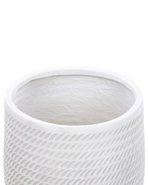 Doniczka LIVADIA Kamień 39 cm Złamana biel