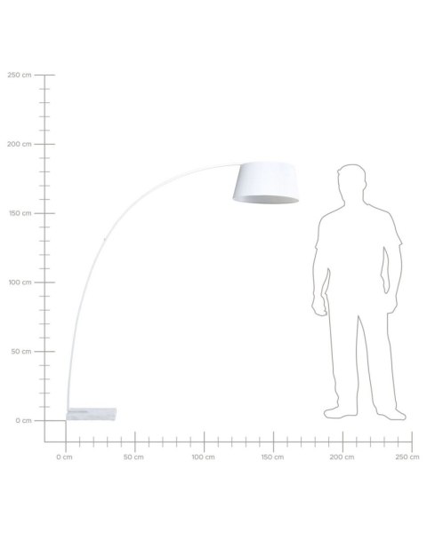 Lampa podłogowa BENUE Metal Biały