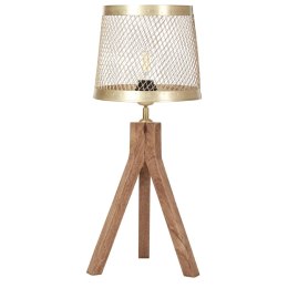 Lampa stołowa BEKI Drewno mango Ciemnobrązowy Lumarko!