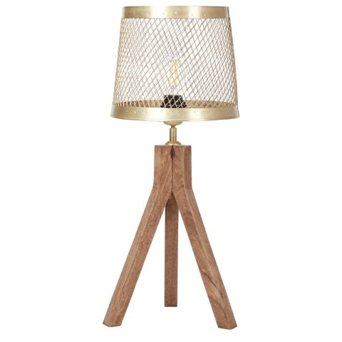 Lampa stołowa BEKI Drewno mango Ciemnobrązowy Lumarko!