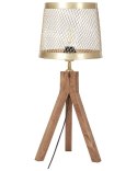 Lampa stołowa BEKI Drewno mango Ciemnobrązowy Lumarko!
