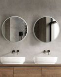 Lustro łazienkowe LED DEAUVILLE 79 cm 79 cm Srebrny Lumarko!