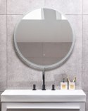 Lustro łazienkowe LED DEAUVILLE 79 cm 79 cm Srebrny Lumarko!