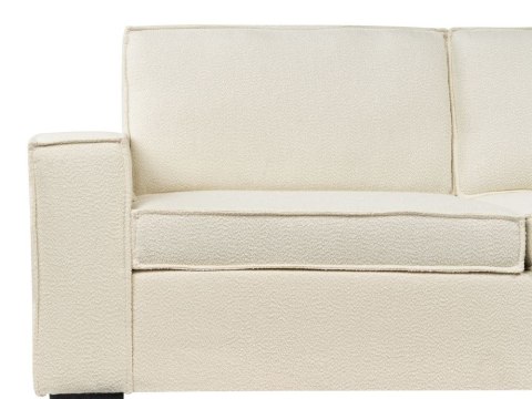 Sofa rozkładana boucle złamana biel VUOKATTI