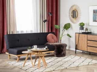 Sofa rozkładana czarna FROYA
