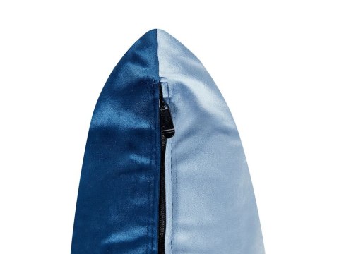 Szezlong welurowy lewostronny niebieski GONESSE