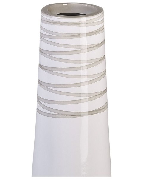 Wazon dekoracyjny TARRAGONA Ceramika 57 cm Biały