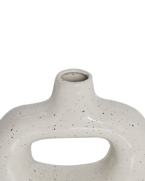 Wazon na kwiaty MOONEYE Kamionka 19 cm Złamana biel