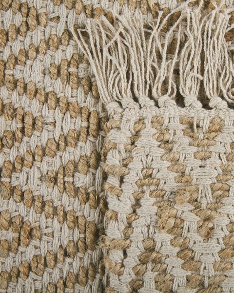 Dywan z juty 50 x 80 cm beżowy AFRIN