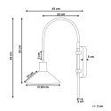 Lampa ścienna SISSA Regulowana Metal Czarny Lumarko!