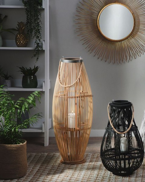 Lampion TAHITI Drewno 84 cm Naturalny