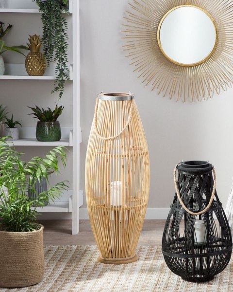 Lampion TAHITI Drewno 84 cm Naturalny