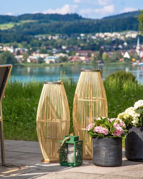 Lampion TAHITI Drewno 84 cm Naturalny