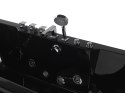Wanna LED z hydromasażem 170 x 80 cm czarna HAWES Lumarko!