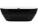 Wanna wolnostojąca 170 x 80 cm czarna CARRERA