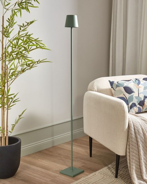 Bezprzewodowa lampa podłogowa LED GAVARRESA Metal Zielony