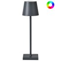 Bezprzewodowa lampa stołowa LED VALIRA Metal Ciemnoszary Lumarko!