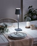 Bezprzewodowa lampa stołowa LED VALIRA Metal Ciemnoszary Lumarko!