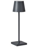 Bezprzewodowa lampa stołowa LED VALIRA Metal Ciemnoszary Lumarko!