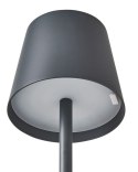 Bezprzewodowa lampa stołowa LED VALIRA Metal Ciemnoszary Lumarko!
