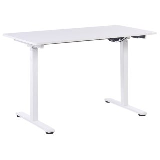 Biurko regulowane elektrycznie 120 x 60 cm białe GRIFTON