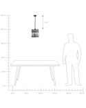 Lampa wisząca CELON Metal Czarny Lumarko!