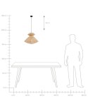 Lampa wisząca KEDAYAN Plecionka Naturalny Lumarko!