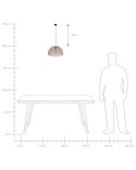 Lampa wisząca SELENGE Rattan Jasnobrązowy Lumarko!