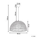 Lampa wisząca SELENGE Rattan Jasnobrązowy Lumarko!