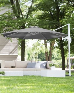 Parasol ogrodowy ⌀ 300 cm szaro-biały SAVONA Lumarko!