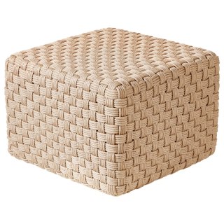Puf ogrodowy 50 x 50 x 35 cm jasnobeżowy NALLI