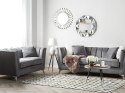 Sofa 2-osobowa welurowa szara GAULA Lumarko!