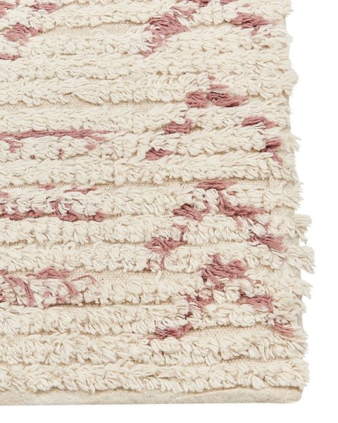 Dywan bawełniany 80 x 150 cm beżowo-różowy EDIRNE