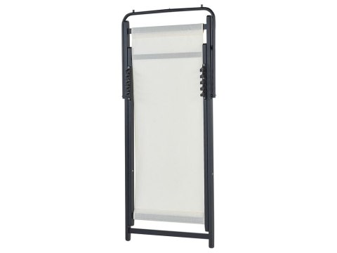 Leżak ogrodowy kremowo-czarny LOCRI II