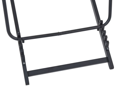 Leżak ogrodowy kremowo-czarny LOCRI II