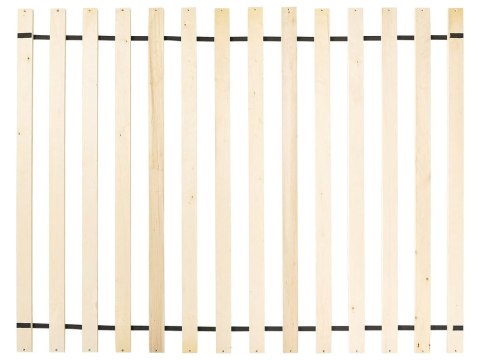 Łóżko Boucle VALOGNES 160 x 200 cm Złamana biel