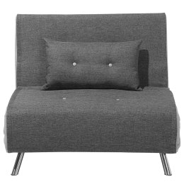 Sofa rozkładana jednoosobowa ciemnoszara FARRIS Lumarko!