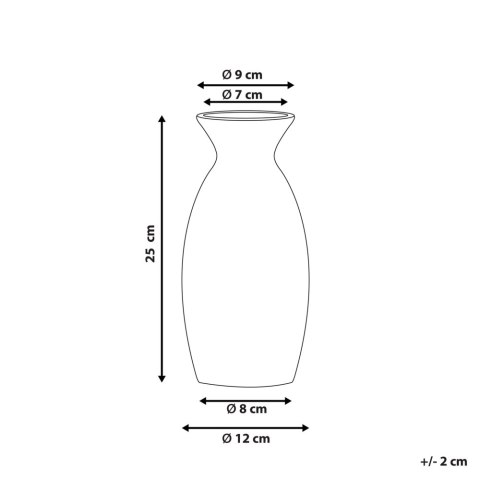 Wazon na kwiaty CHALCIS Kamionka 25 cm Niebieski
