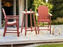Zestaw mebli balkonowych ADIRONDACK Czerwony Lumarko!
