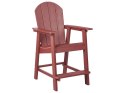 Zestaw mebli balkonowych ADIRONDACK Czerwony Lumarko!