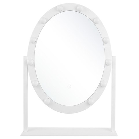 Lustro do makijażu stojące LED ROSTRENEN Biały