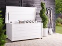 Skrzynia ogrodowa CAMPALTO Metal 123 cm 60 cm Biały Lumarko!