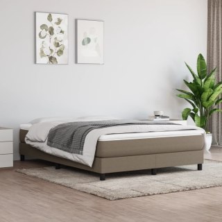 VidaXL Materac kieszeniowy, średnia twardość, taupe, 140x190x20 cm, tkanina