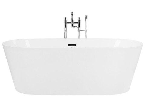 Wanna wolnostojąca LED z hydromasażem 170 x 80 cm biała HAVANA