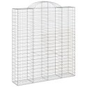 Kosze gabionowe, 10 szt, 200x50x220/240cm, galwanizowane żelazo Lumarko! Lumarko!