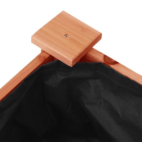  Donica na kółkach, z wyściółką, brązowa, 118x59x80 cm, jodłowa Lumarko! Lumarko!