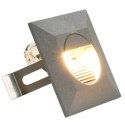  Lampy ścienne zewnętrzne LED, 6 szt., 5 W, srebrne, kwadratowe Lumarko! Lumarko!